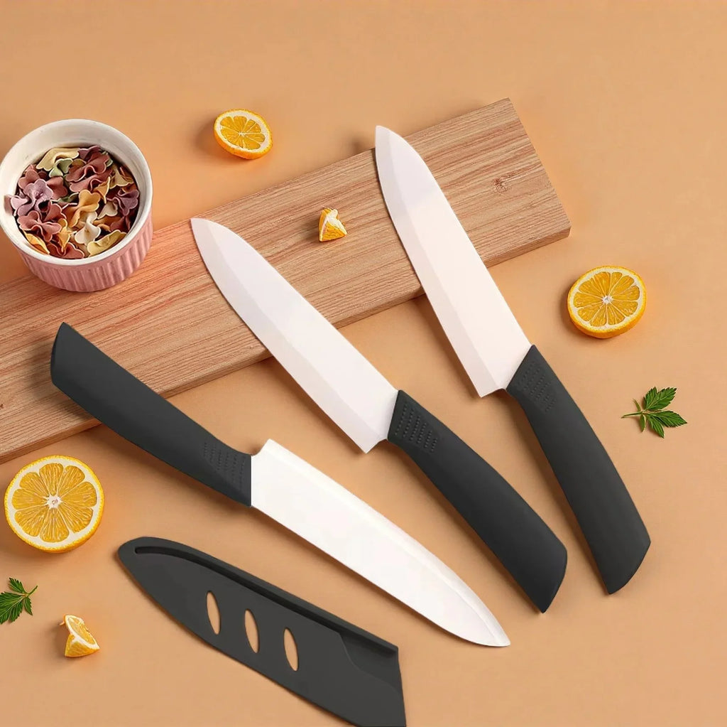 3/4/5 Inch Stainless Steel Paring Knife with Cover | Fruit & Baby Food