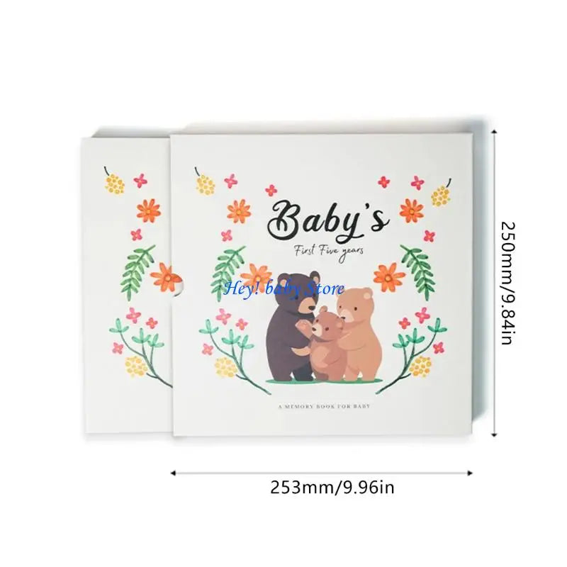 Baby Memory Book – Milestone Journal, Scrapbook & Photo Album