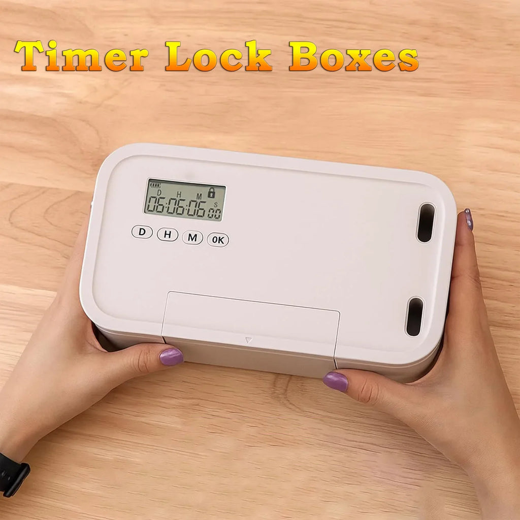 Timed Lock Box with Timer – Screen Time & Self-Control Storage
