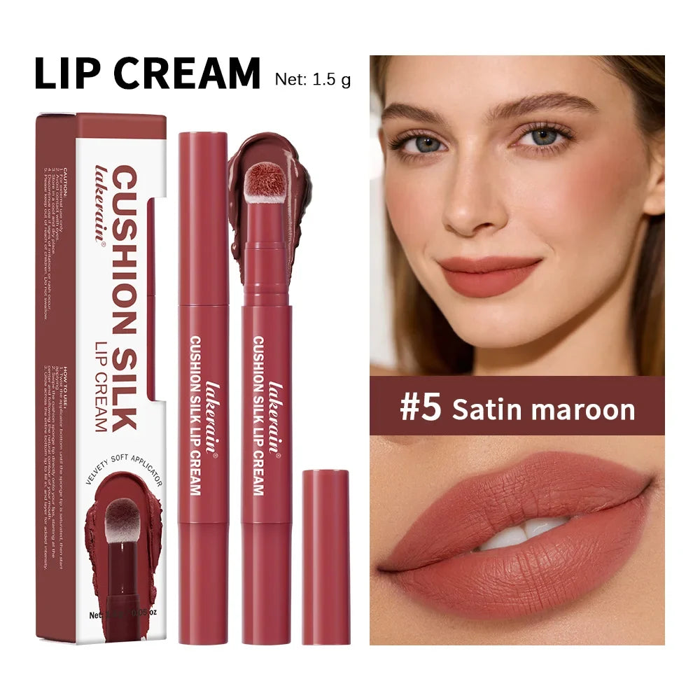 Lakerain 2-in-1 Matte Lip & Blush Air Cushion Cream | Waterproof