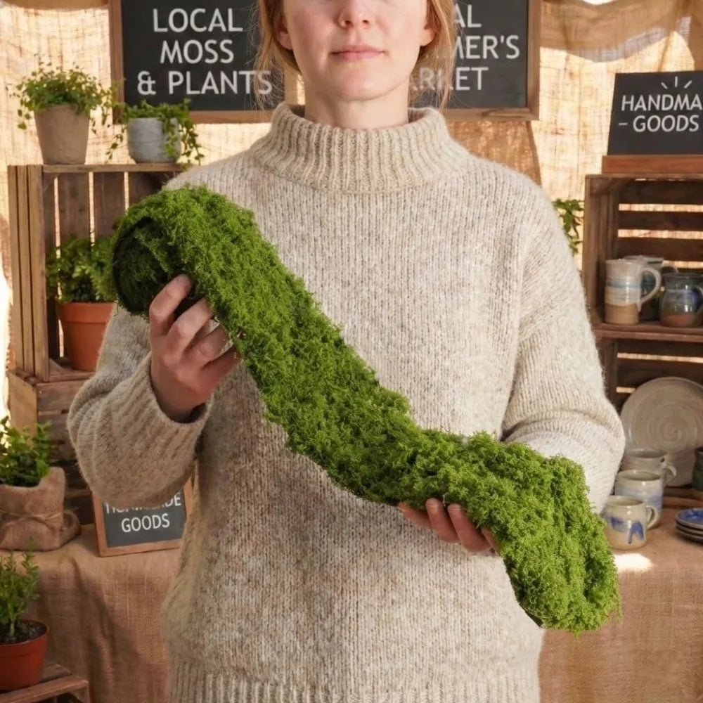 Artificial Moss Table Runner – Faux Grass Mat for Wedding Decor
