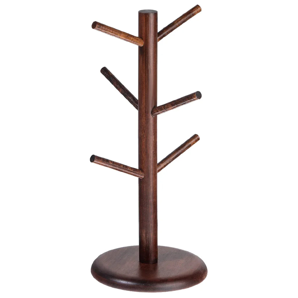 Bamboo Mug Tree Stand Space-saving Cup Holder Durable Organize