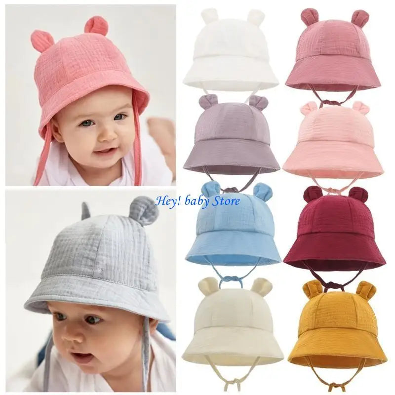 Baby Wide Brim Sun Hat | Soft Breathable UPF Bucket Cap 3–12M
