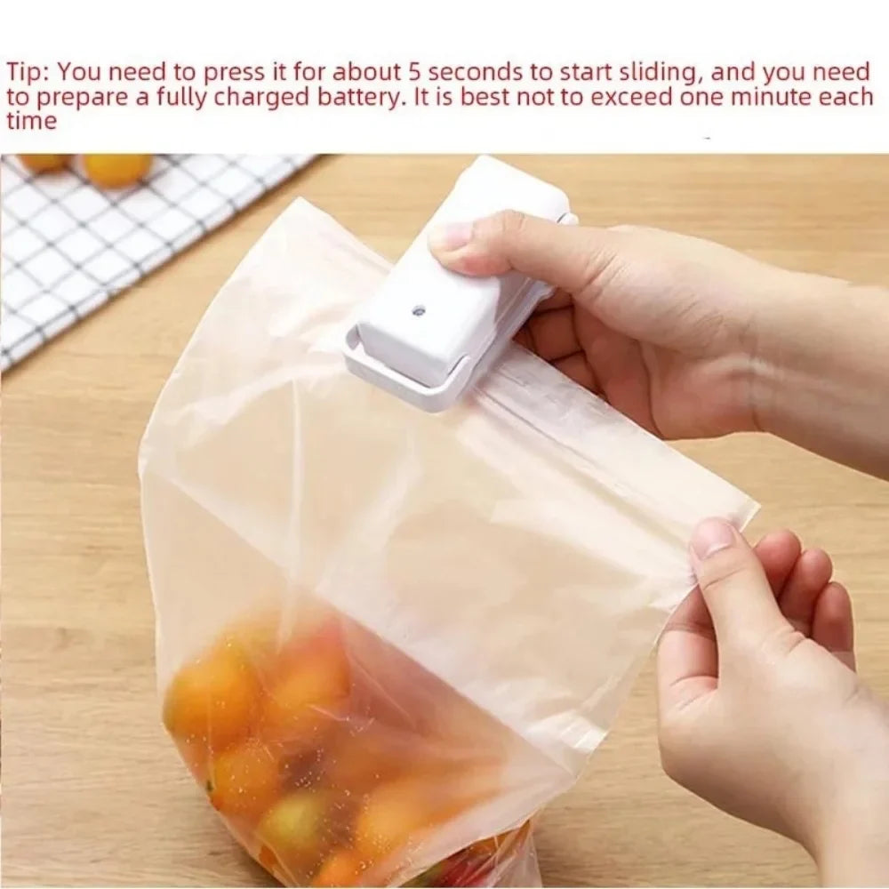 Snack Sealer Mini Heat Bag Sealing Machine Package Portable Kitchen