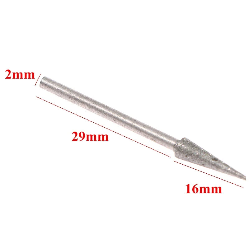 6-Piece Diamond Grinding Burr Set 1–4mm | Engraving Carving Bits