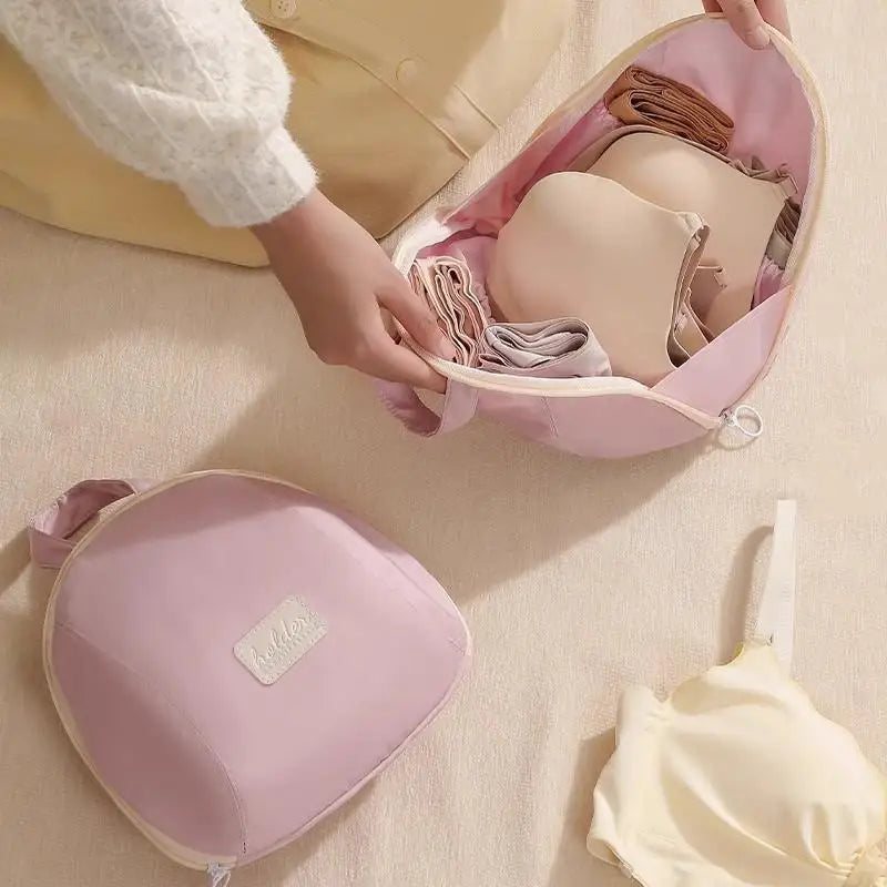 Travel Underwear Storage Bag – Polyester Organizer for Bras & Socks