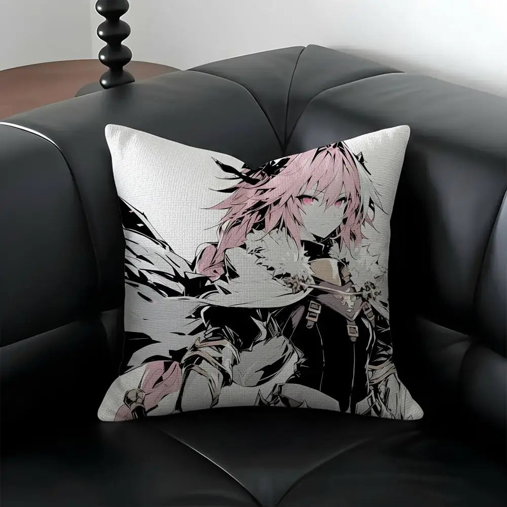 Astolfo Anime Linen Cushion Cover | Sofa & Bedroom Decor