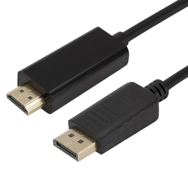 DisplayPort to HDMI Cable 1.8m – 1080p HD Adapter for PC & Laptop