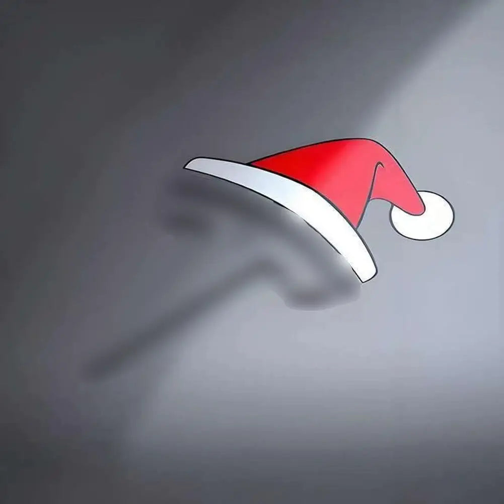 Tesla Model Y & 3 Christmas Santa Hat Window Sticker Decal