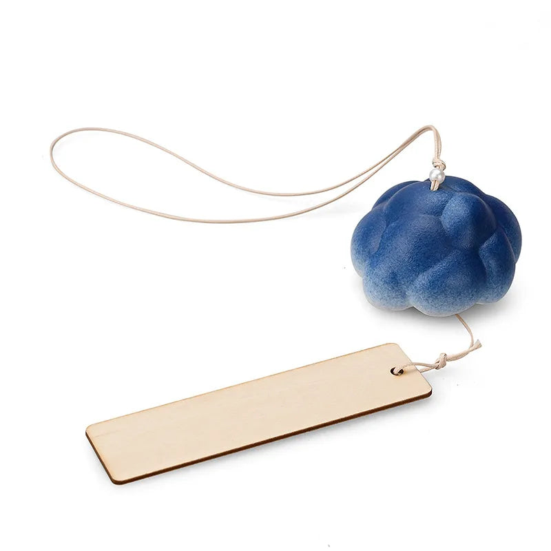 Handmade Ceramic Cloud Wind Chime Hanging Decoration Japanese Bell