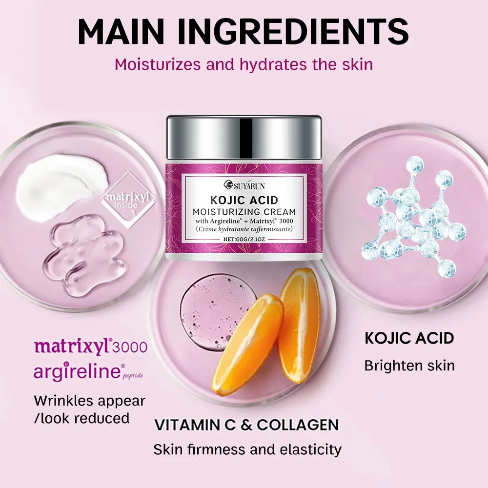 SUYARUN Vitamin C Kojic Acid Collagen Face Cream | Brightening