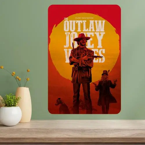 Outlaw Josey Wales Classic Movie Metal Poster Sign | Wall Art