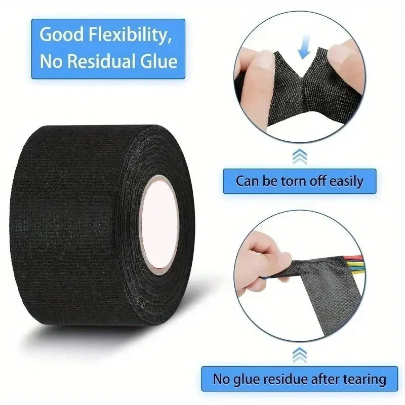 Flame Retardant Flannel Tape – Auto Wiring Harness 9–25mm