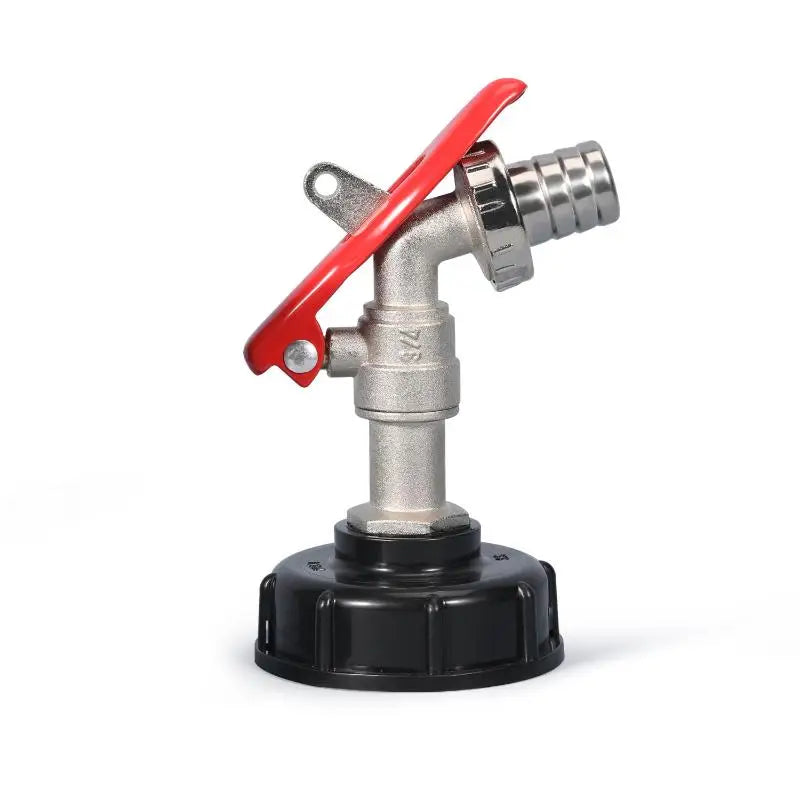 Heavy-duty IBC Tank Water Tap Valve 1 Brass Faucet Lock Safe Liquid