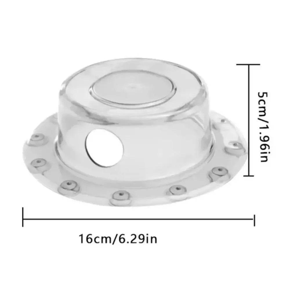 Transparent PVC Bath Overflow Drain Cover Anti-overflow Water Stop