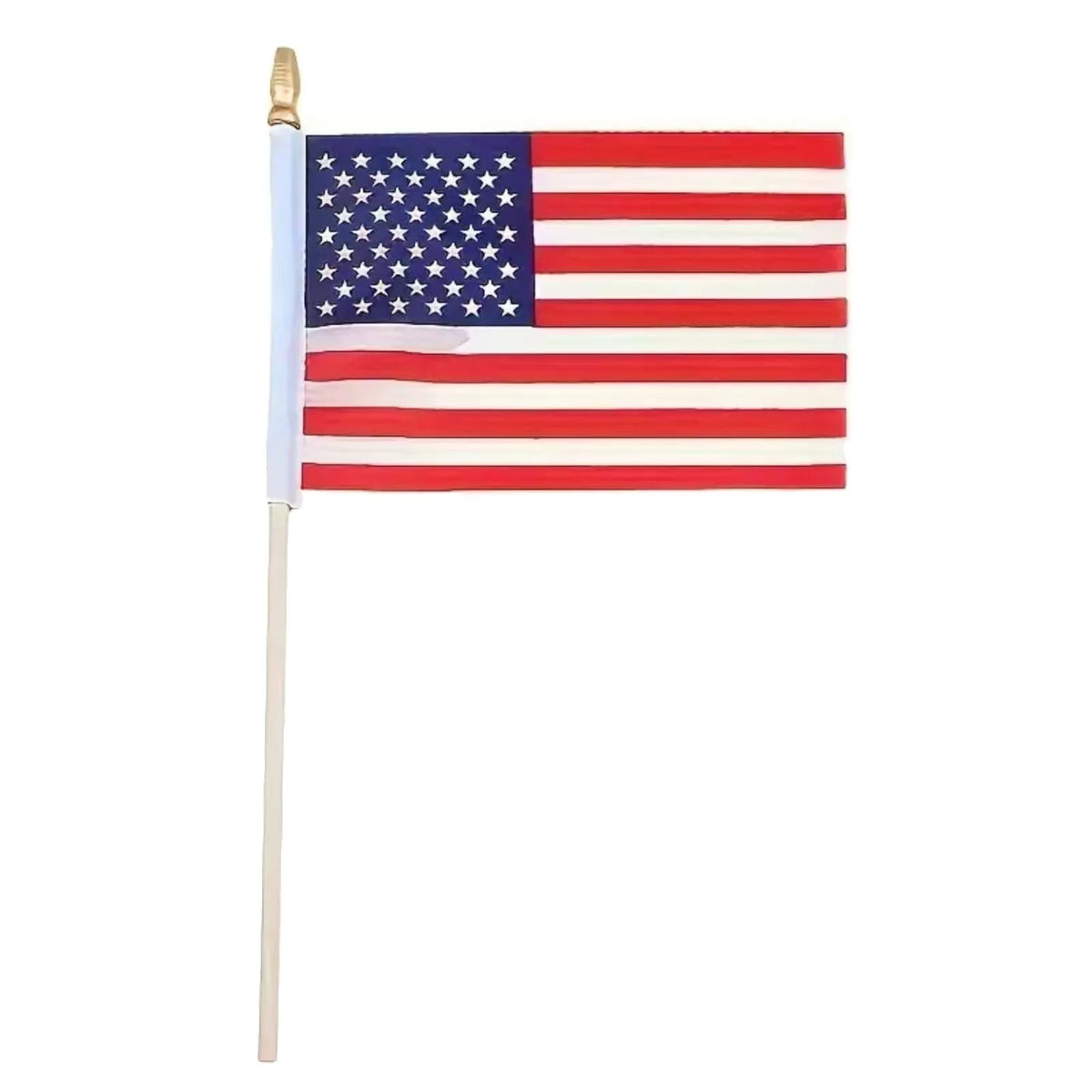 USA Hand Waving Flag 20x30cm Double-Sided Polyester – 12 Pack