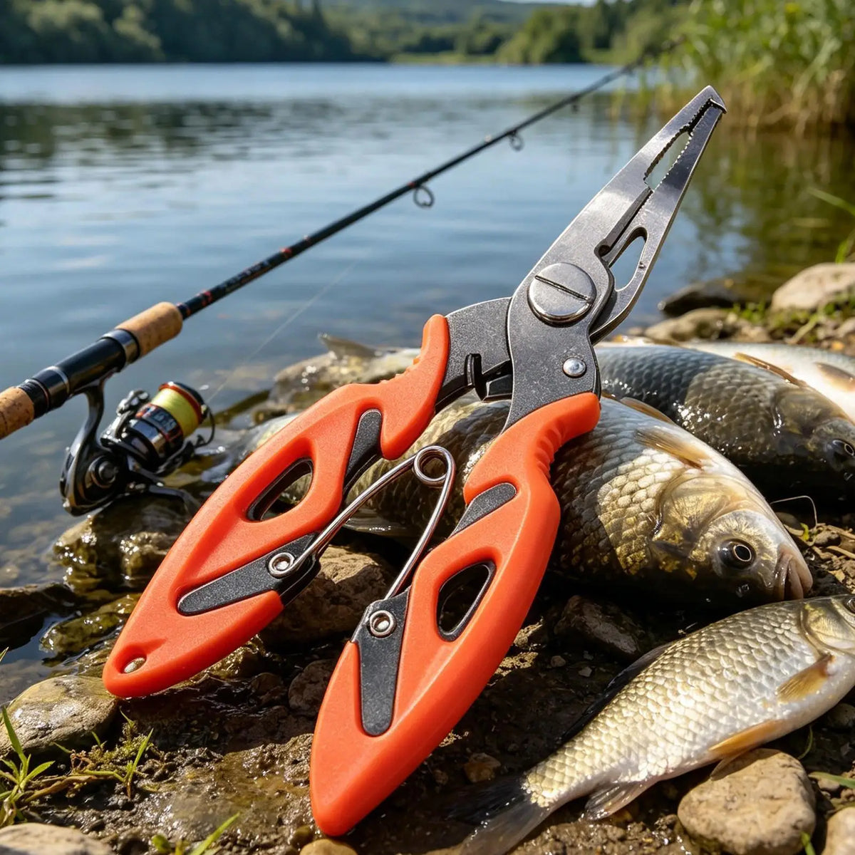 Pliers Fishing Bent Nose Angling Lure Remover Stainless Steel