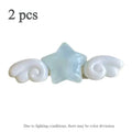 Star Wing Hair Clips for Girls – 2PCS Acrylic Barrettes