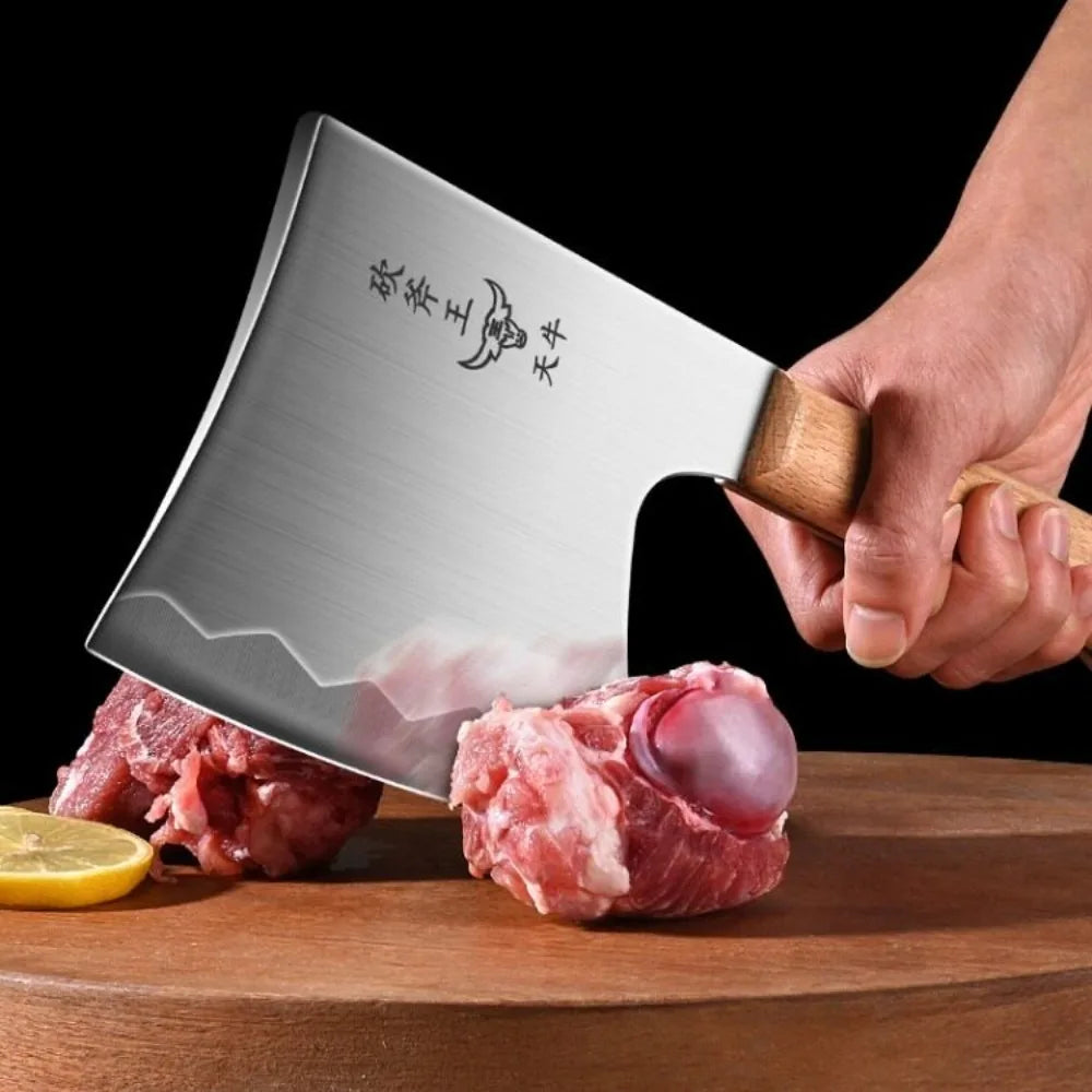 PLYS Stainless Steel Bone Chopper & Meat Cleaver Chef Knife