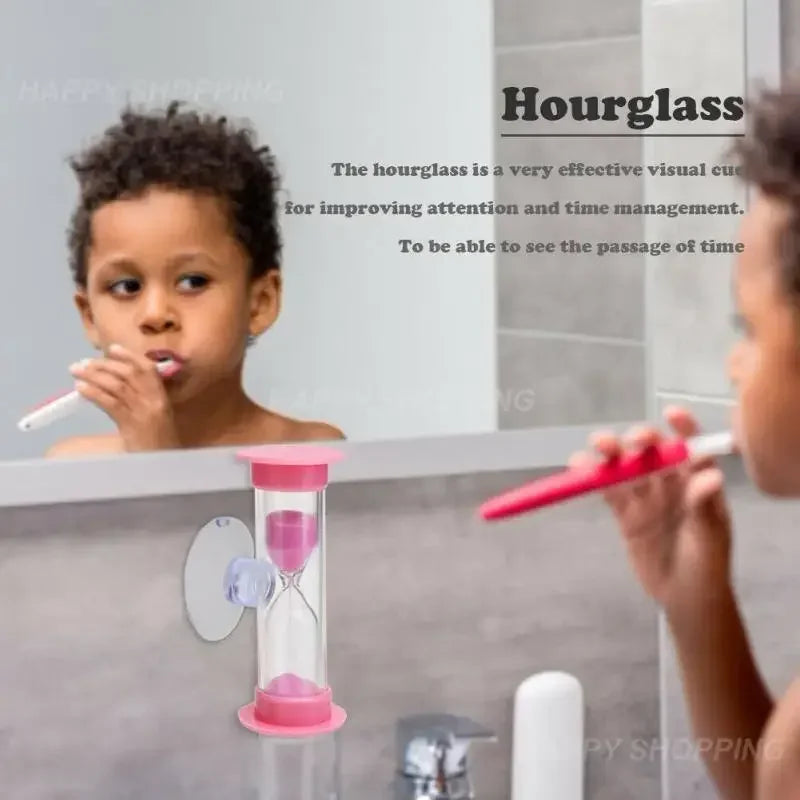 Kids' Sand Timer Hourglass – 2/3 Min Toothbrush & Game Clock
