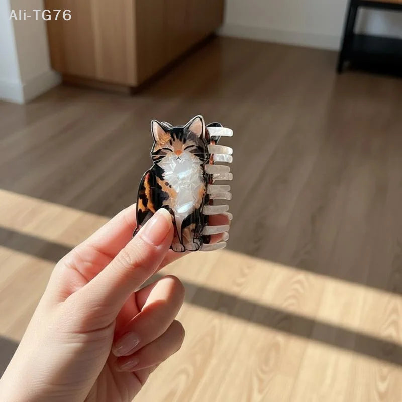 Adorable Animal Hair Claw Clips – Mammoth, Cat & Chameleon