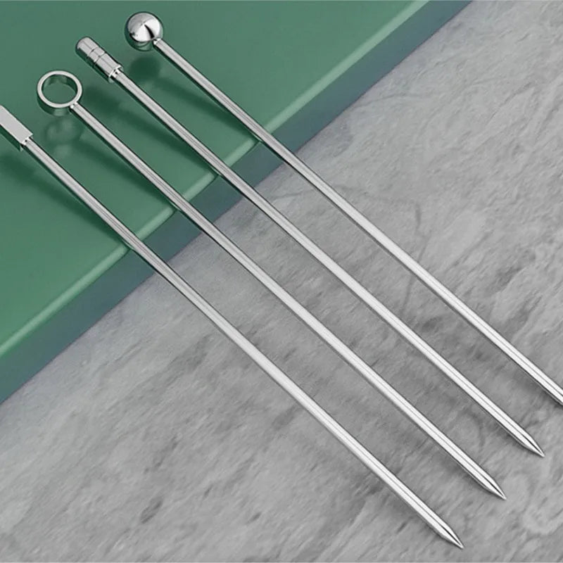 Stainless Steel 304 Cocktail Picks – Fruit Skewer Set 10/50/100