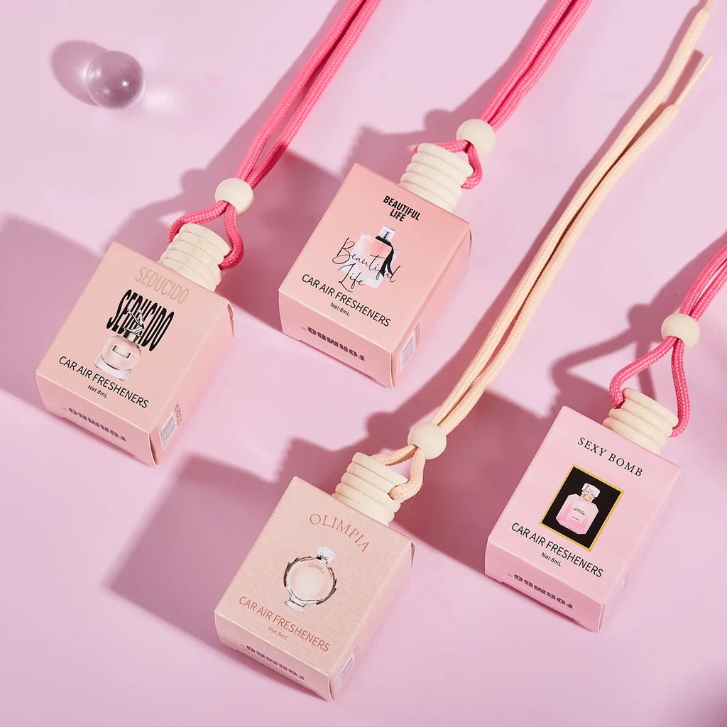 4-Pack Pink Car Air Freshener Pendant – FORMBO Fresh Scent