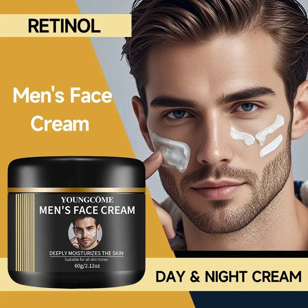 YOUNGCOME Men's Retinol Face & Neck Cream – Firming Moisturizer