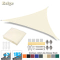 Triangle Sun Shade Sail 98% UV Block Waterproof Canopy Outdoor