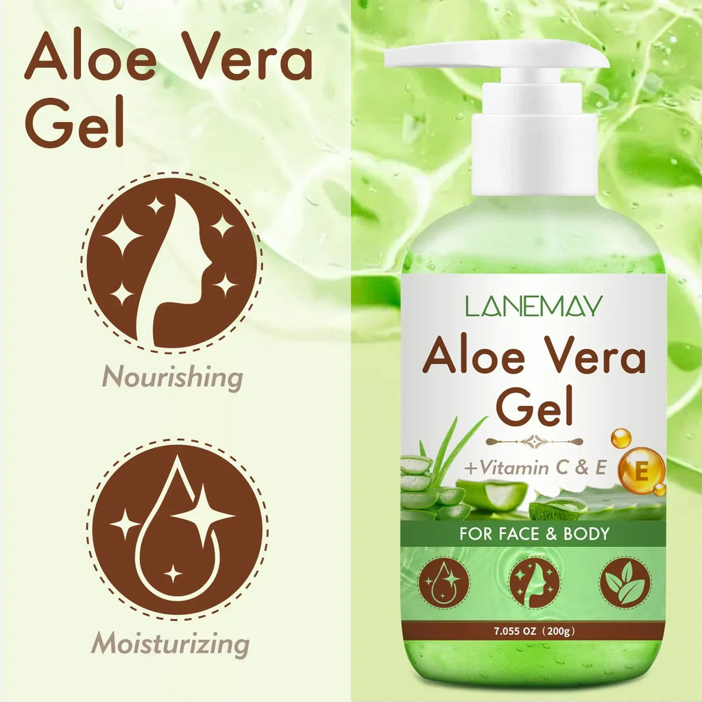 2-Pack Vitamin C & E Aloe Vera Gel – Face & Body Moisturizer