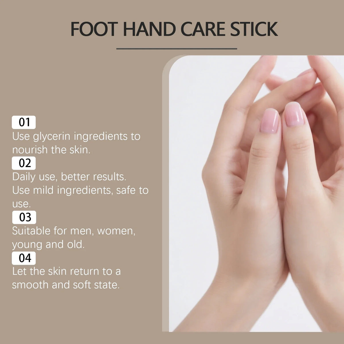 Coconut Oil Moisturizing Stick – Deep Hydration Hand & Foot Care