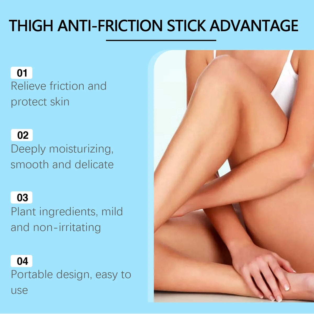 Jaysuing Anti-Chafe Thigh Cream Stick | Running & Cycling