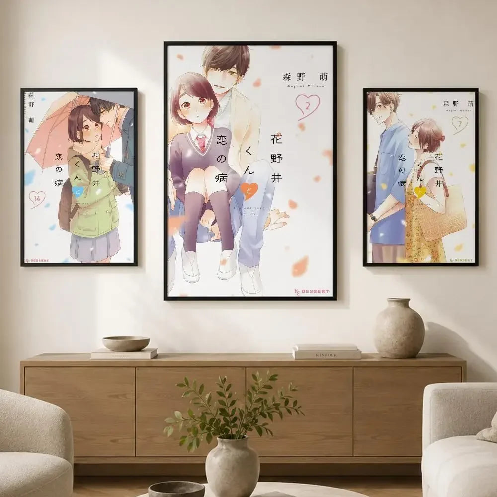 Hananoi-kun to Koi no Yamai Poster – Waterproof Self-Adhesive