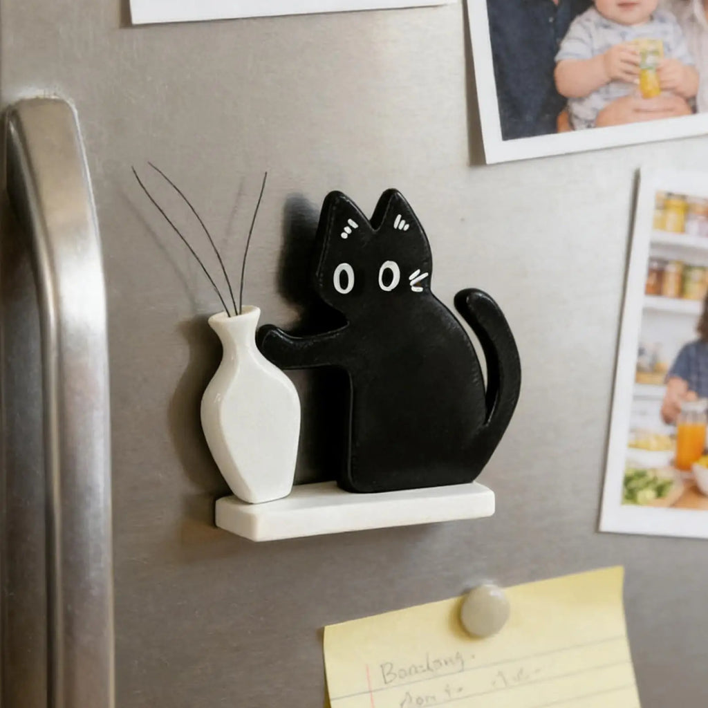 Cat Whisker Holder Fridge Magnet – Cute Acrylic Magnetic Ornament