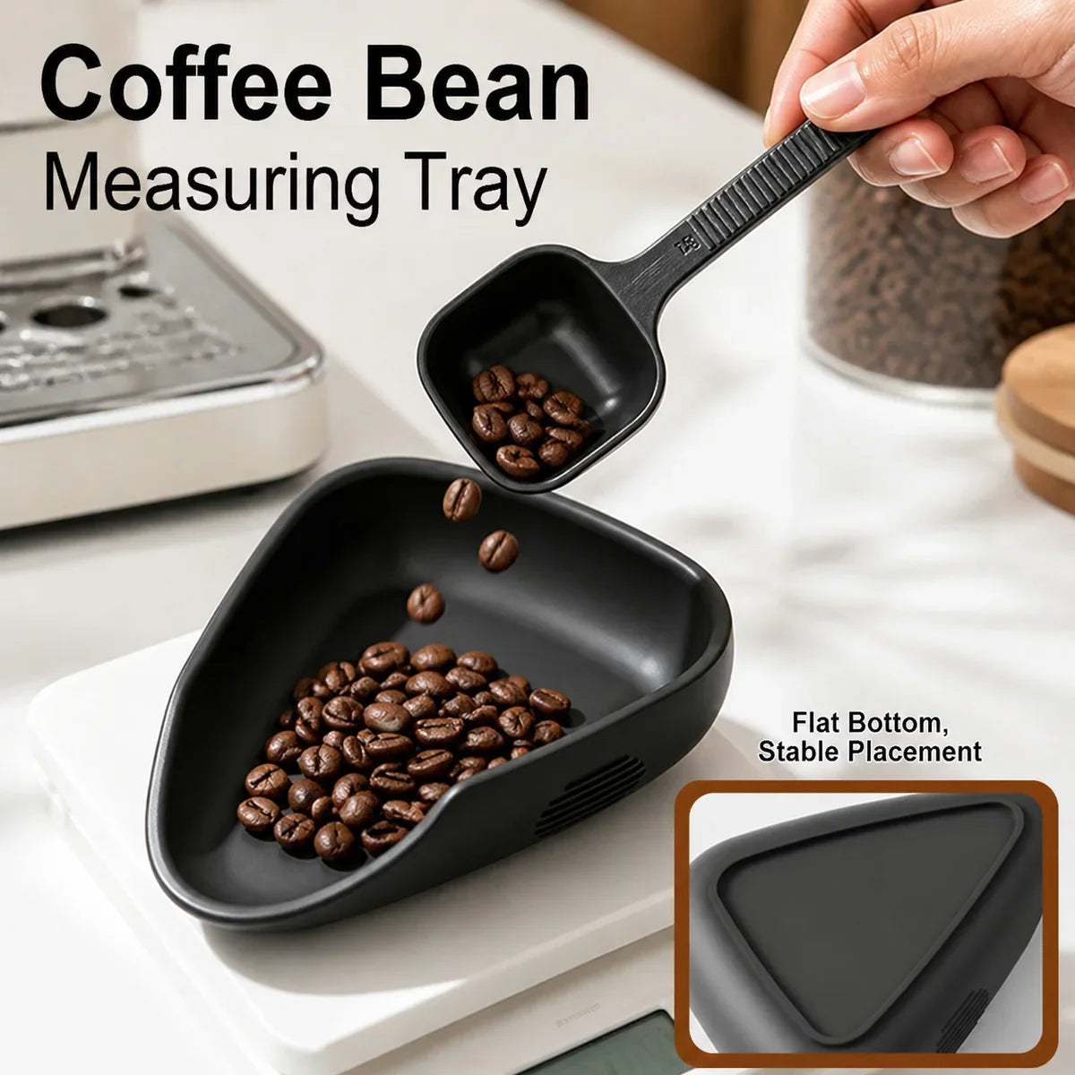Silicone Coffee Bean Dosing Cup Sprayer Spoon Tea Spoons Stirrers