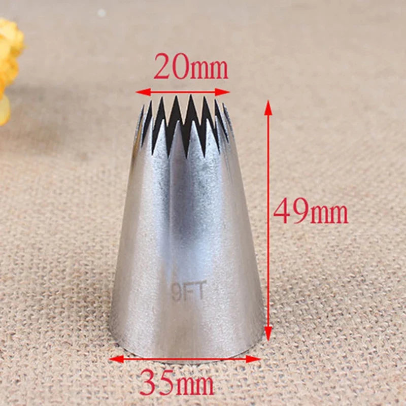 Stainless Steel Piping Nozzle – Cake & Ice Cream Icing Tip