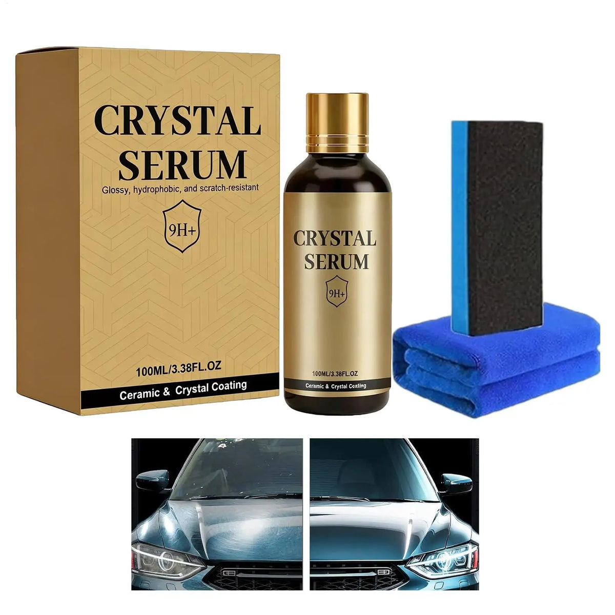 Car Ceramic Coating 100ml – Hydrophobic Gloss Paint Shield