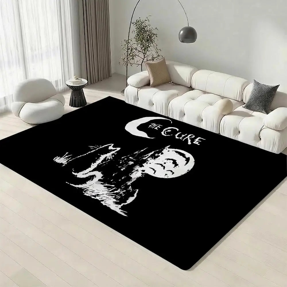 The Cure Band Flannel Floor Mat – Non-Slip Soft Indoor Rug
