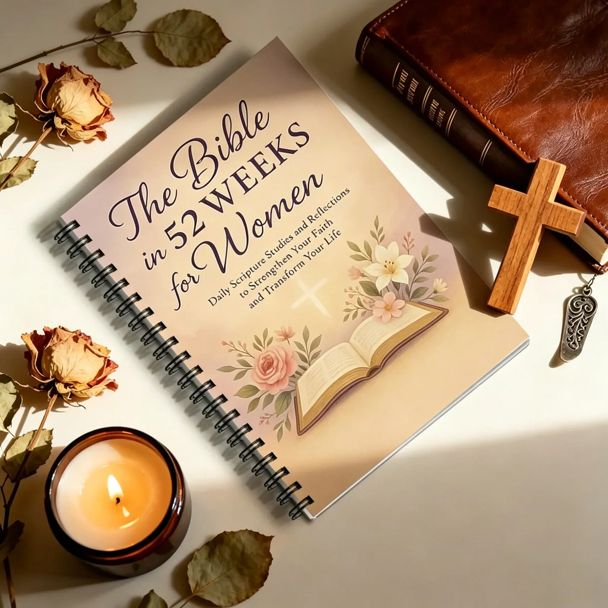 Bible 52 Weeks Women Daily Scripture Study Journal Reflections