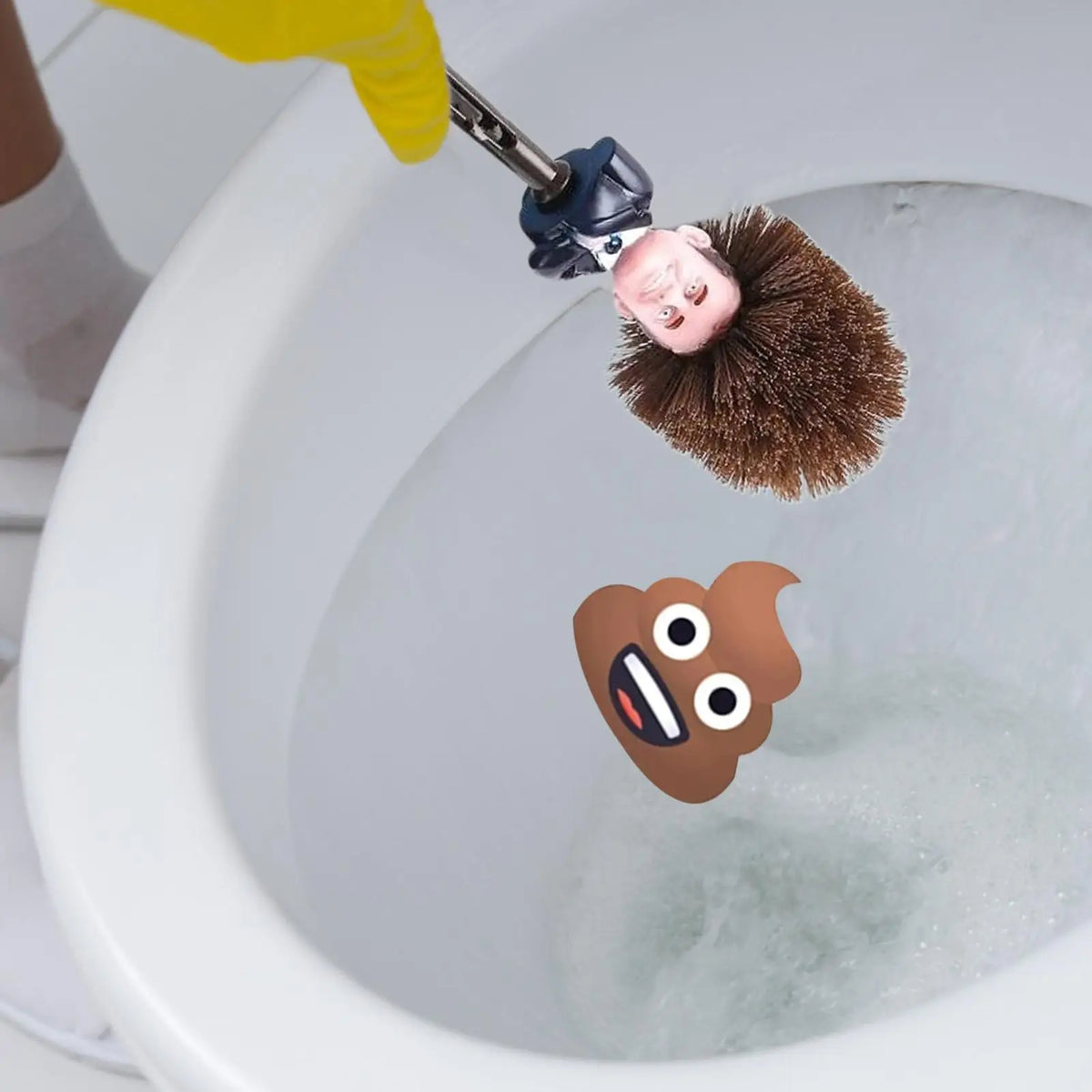 Funny Trumptoilet Brush Holders WC Borstel Donald Trumpfunny Tricky