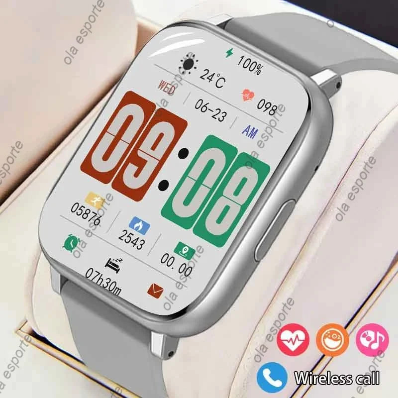 1.77" Full Touch Smartwatch | Heart Rate, SpO2 & Fitness Tracker