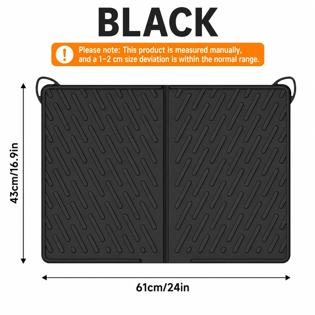 Extra Large Silicone Cat Litter Mat – Foldable & Waterproof