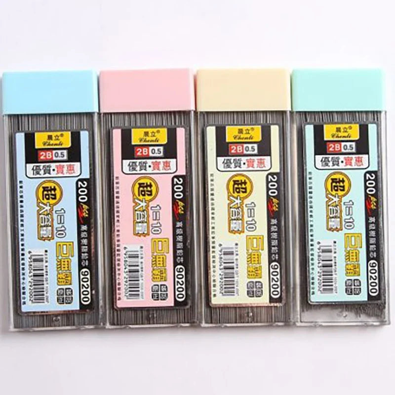 200-Pack Mechanical Pencil Lead Refills 0.5mm & 0.7mm 2B