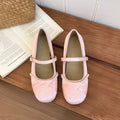 Satin Mary Jane Flats – Women's Elegant Party Dress Shoes