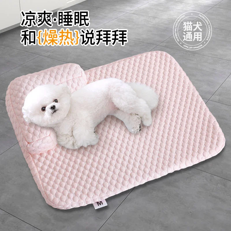 Spring Summer Dog Cool-feeling Cushions Sofas Beds Cat Pet Ice Silk