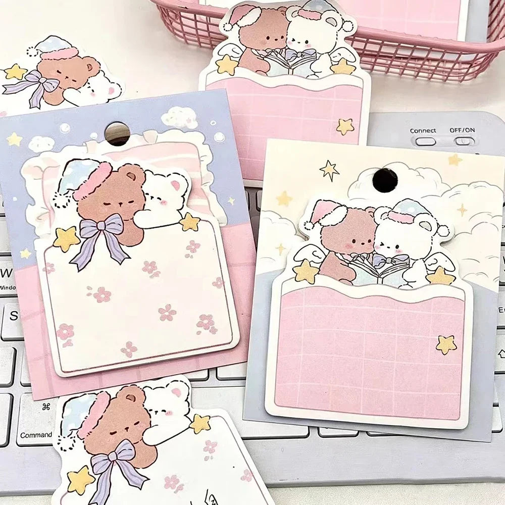 Little Bear Time Cat Alien Convenience Sticker Cute Material Ins