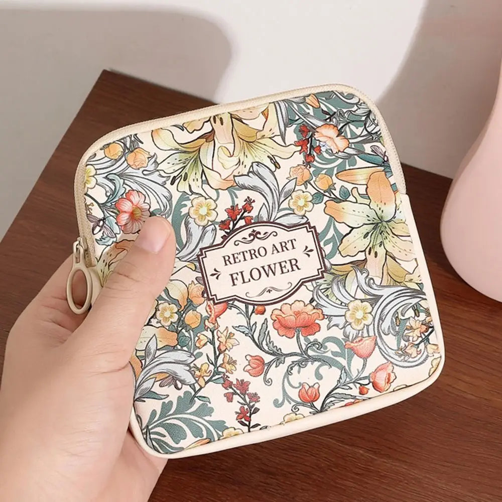 Women Girls Cosmetic Makeup Bag Coin Purse Large Capacity Sanitary
