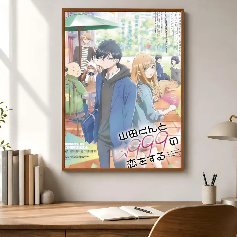 Yamada-kun at Lv999 Anime Poster HD Waterproof PVC Wall Sticker