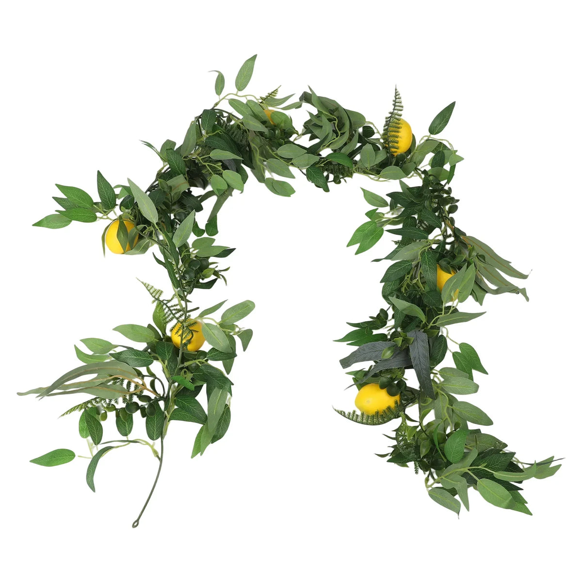 180cm Artificial Lemon Vine – Faux Willow Leaf Wedding Decor