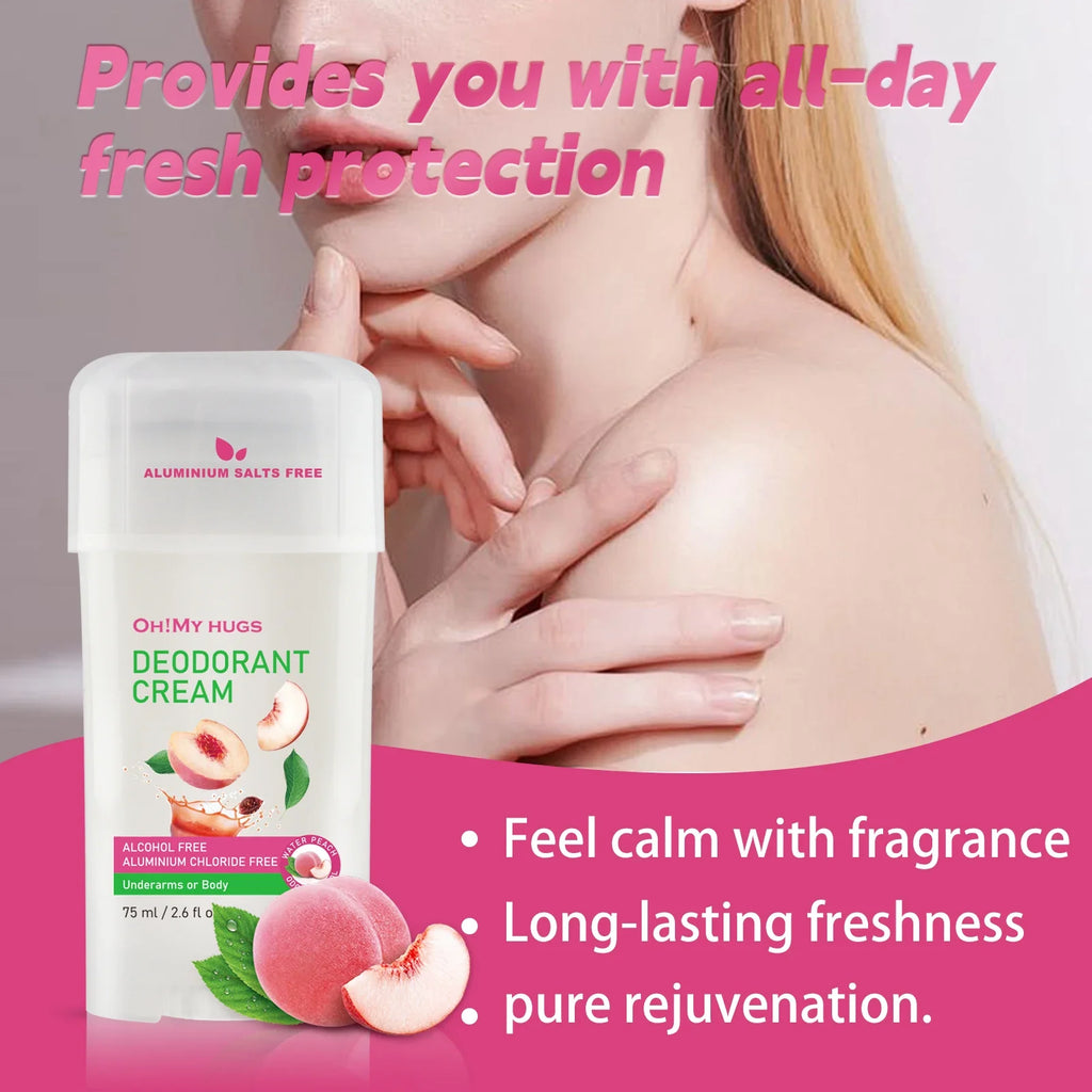 YURHERSU Peach Deodorant Stick – Long-Lasting Freshness